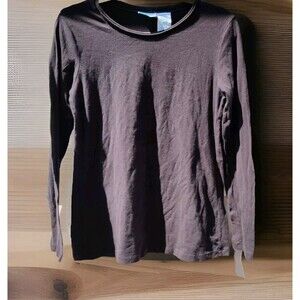 Vintage Announcements Maternity Long Sleeve T Shirt Top Black Medium Med M Fall